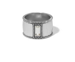 Pretty Tough Gem Wide Band Ring