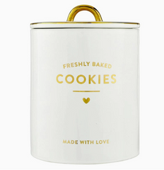 Ceramic Gold Foil Cookie Jar