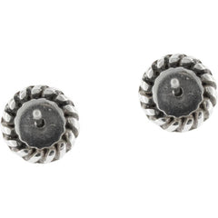 Gold Magic Mini Post Earrings Back View