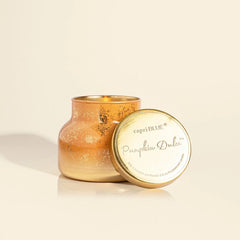 A petite jar scented candle from Capri Blue, the scent is Pumpkin.