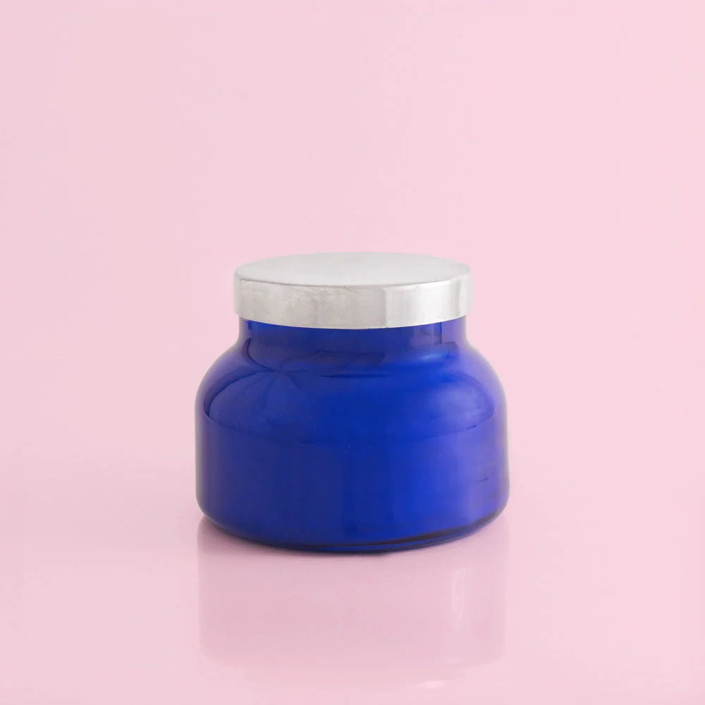 A 19 oz candle from Capri Blue in the scent volcano, from the Capri Blue collection.