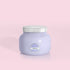 Purple color Volcano candle from Capri Blue. The candle is 19 oz, and offers a lavender scent.