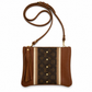 Caroline Crossbody - Upcycled Monogram - Sienna detail view 3