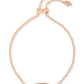 Elaina Chain Bracelet Rose Gold - Drusy Front View