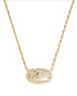 Elisa Bow Short Pendant Necklace