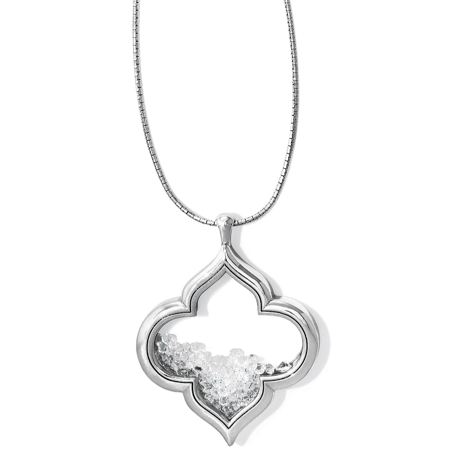 Toledo Saltar Necklace Silver Front View