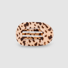 Blonde Tortoise Small Flat Round Hair Clip