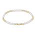 Classic Blissful Pattern 2.5mm Bead Bracelet - 3mm Pearl