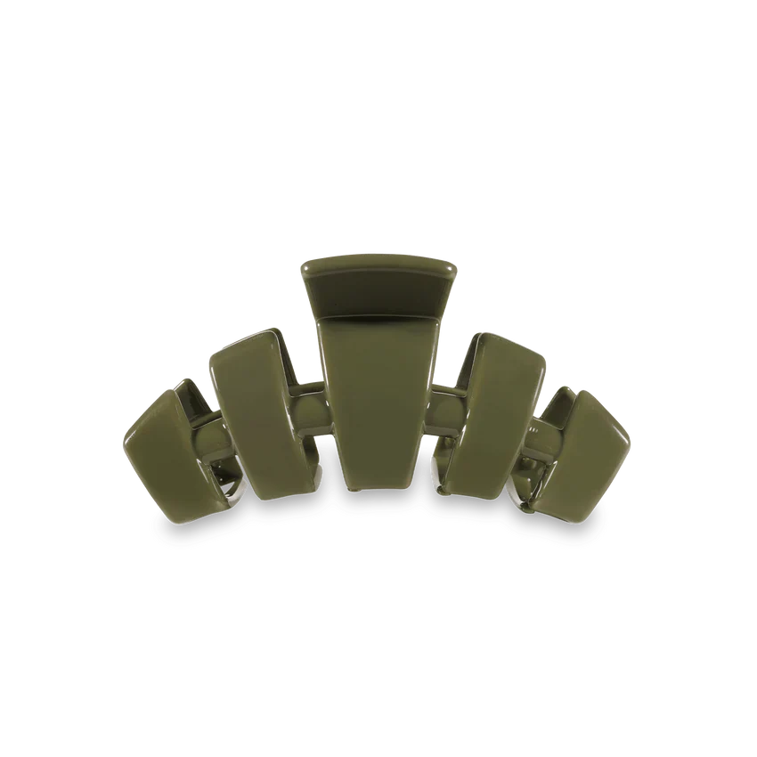 TELETIES Classic Olive Tiny Hair Clip