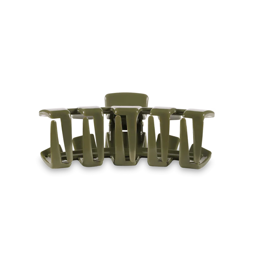 TELETIES Classic Olive Tiny Hair Clip