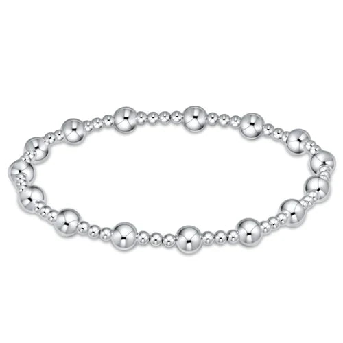 Classic Sincerity Pattern 5mm Bead Bracelet - Sterling - enewton