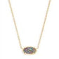 Elisa Gold Multi Drusy Necklace