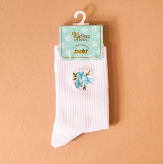 Embroidered Crew Socks