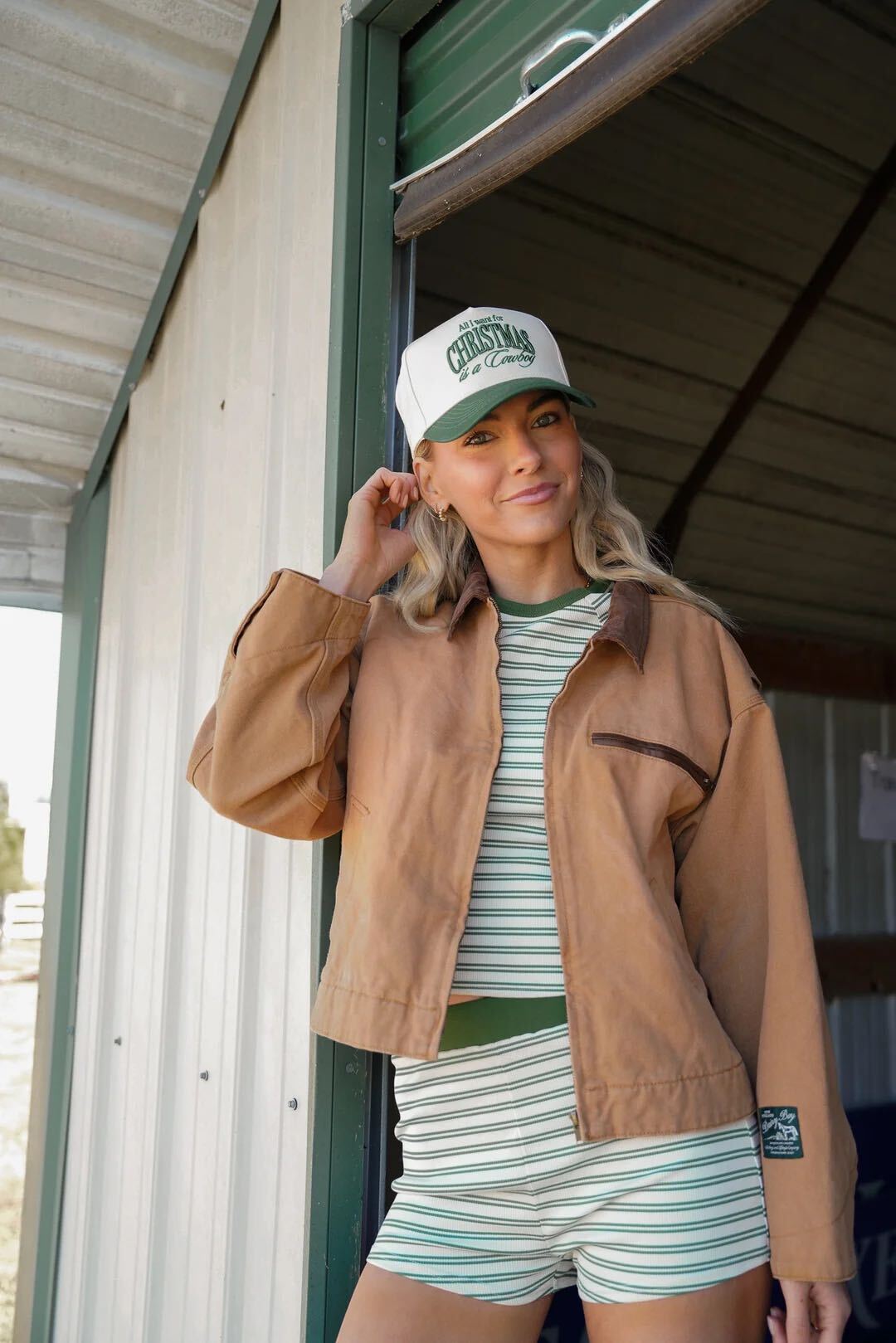 christmas cowboy hat model