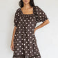 Linda Polka Dot Cotton Mini Dress