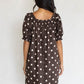 Linda Polka Dot Cotton Mini Dress