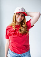 Ohio State Hansen Brushed Embroidery Comfort Tee