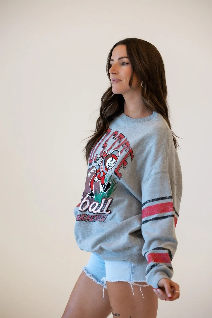 Ohio State Langford Oversized Fleece Crew