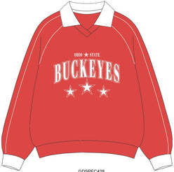 Ohio State Sunday Slate Collar Fleece Crew