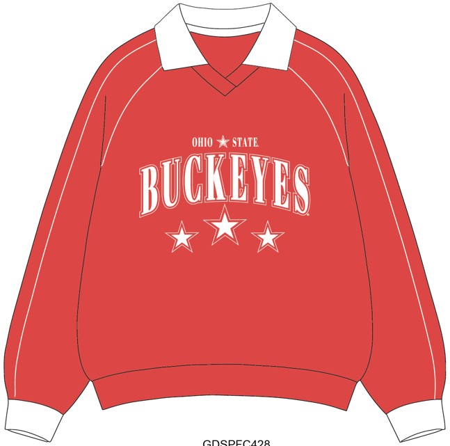 Ohio State Sunday Slate Collar Fleece Crew