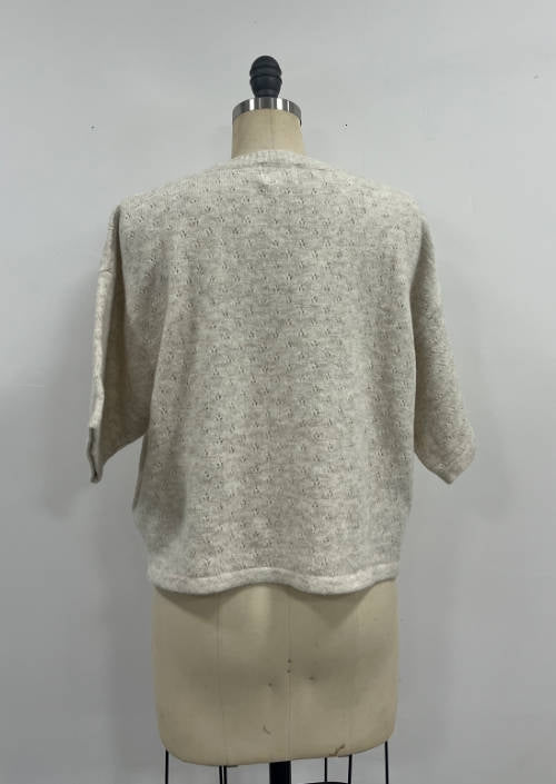Ruby Pointelle Short Sleeve Cardigan