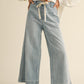 Ribbon Washed Denim Jeans