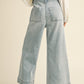 Ribbon Washed Denim Jeans