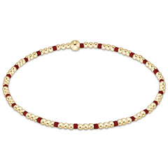 Gameday Hope Sincerity Pattern 2mm Bead Bracelet