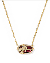 Elisa Bow Short Pendant Necklace