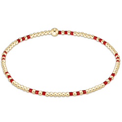 Gameday Hope Joy Pattern 2mm Bead Bracelet