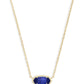 Elisa Gold Cobalt Cat'S Eye Necklace