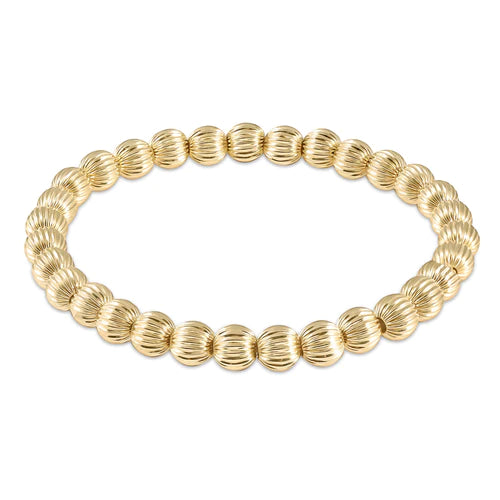 Dignity Gold 6mm Bead Bracelet - Enewton