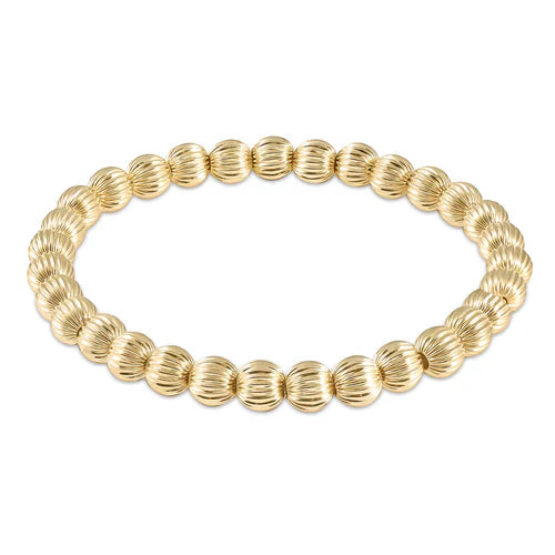 Dignity Gold 6mm Bead Bracelet - Enewton