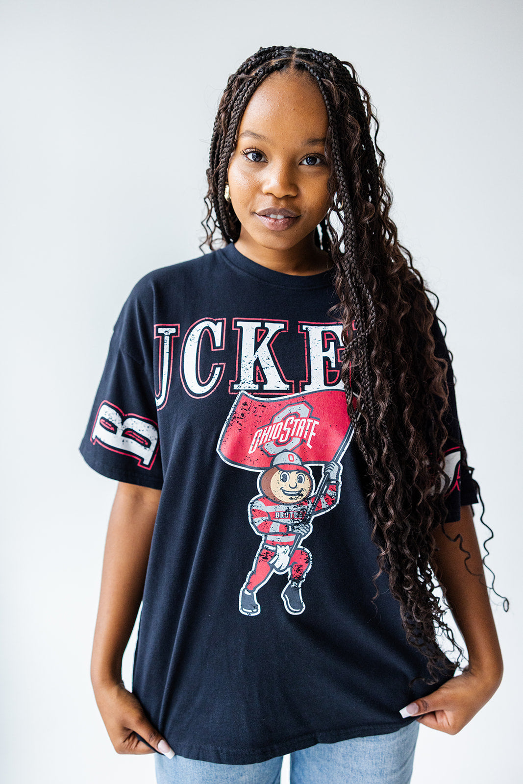 Ohio State Southern Split Oversized Tee