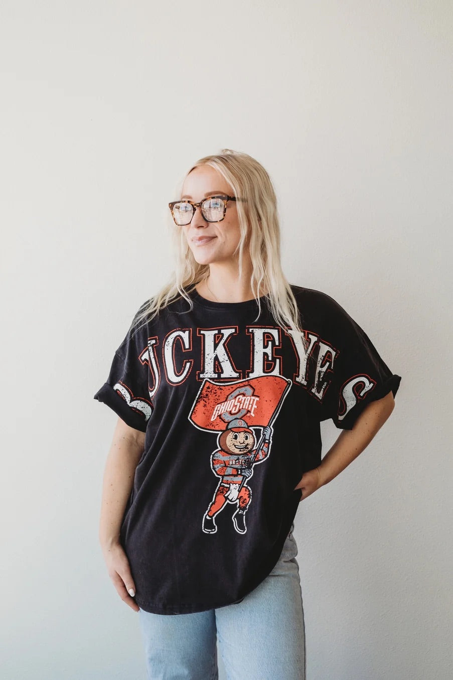 Ohio State Southern Split Oversized Tee