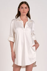 August Collared Shirt Dress