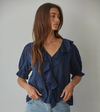 Billie Woven Short Sleeve Top