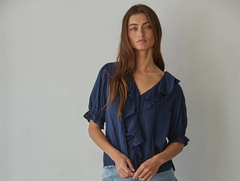 Billie Woven Short Sleeve Top