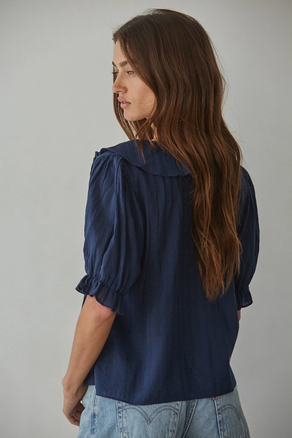 Billie Woven Short Sleeve Top