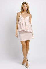 Daisy Mercantile Blossom Floral Sleeveless Tank | Blush Pink