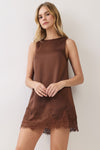 Brielle Satin Lace Dress