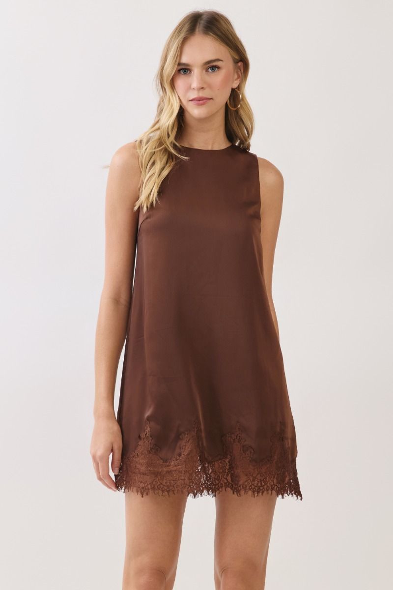 Brielle Satin Lace Dress
