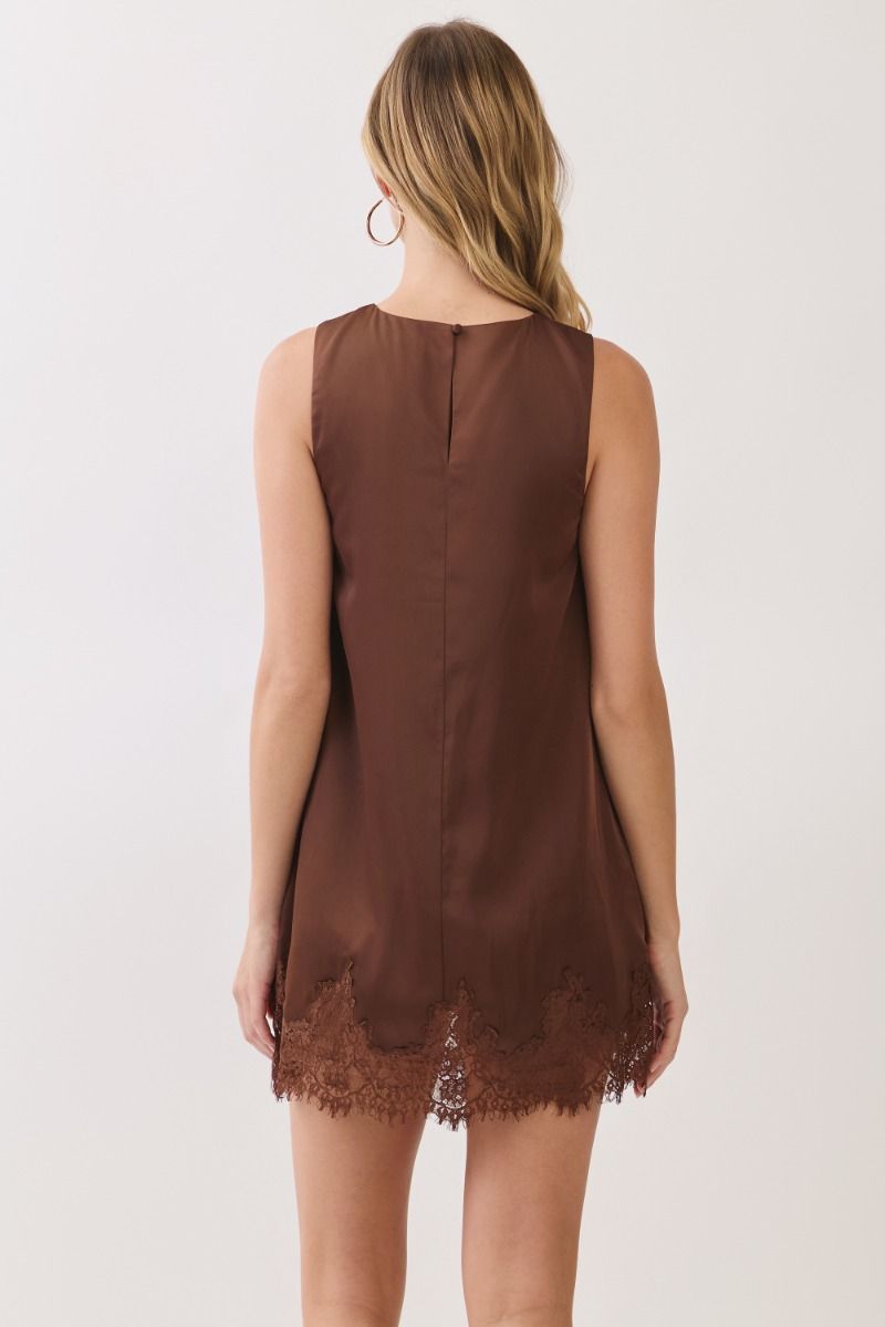 Brielle Satin Lace Dress
