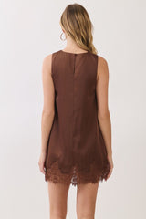 Brielle Satin Lace Dress