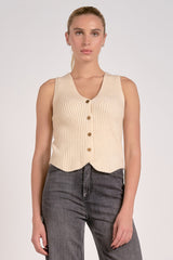 Brooks Sweater Button Up Vest