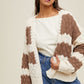 Cleo Textured Striped Sweater Cardigan