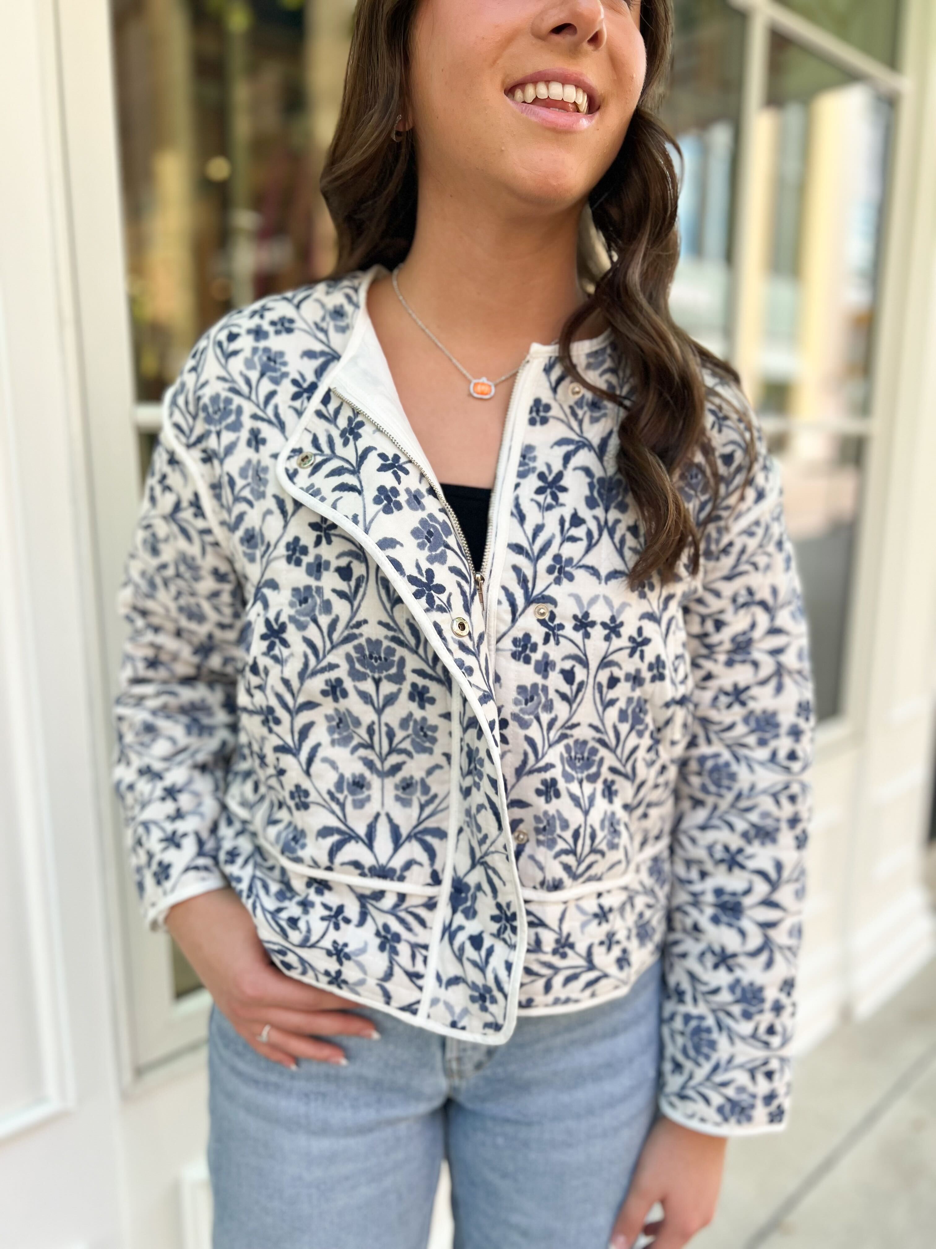 Daydreaming Floral Quilted Jacket