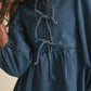 Georgie Denim Bow Mini Dress