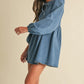 Georgie Denim Bow Mini Dress