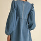 Georgie Denim Bow Mini Dress